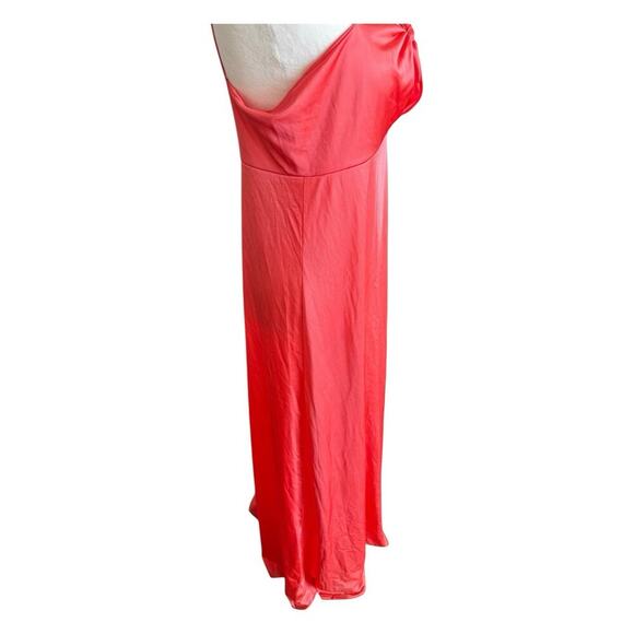Annique Rosa Puleo Szule Maxi Night Gown Keyhole Cut Out Pink Coral Sz M - Picture 6 of 13